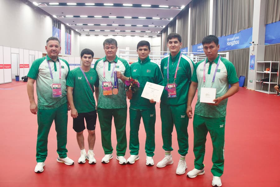 Türkmen boksçysy Hançžou şäherinde Aziýa oýunlarynda bürünç medal gazandy