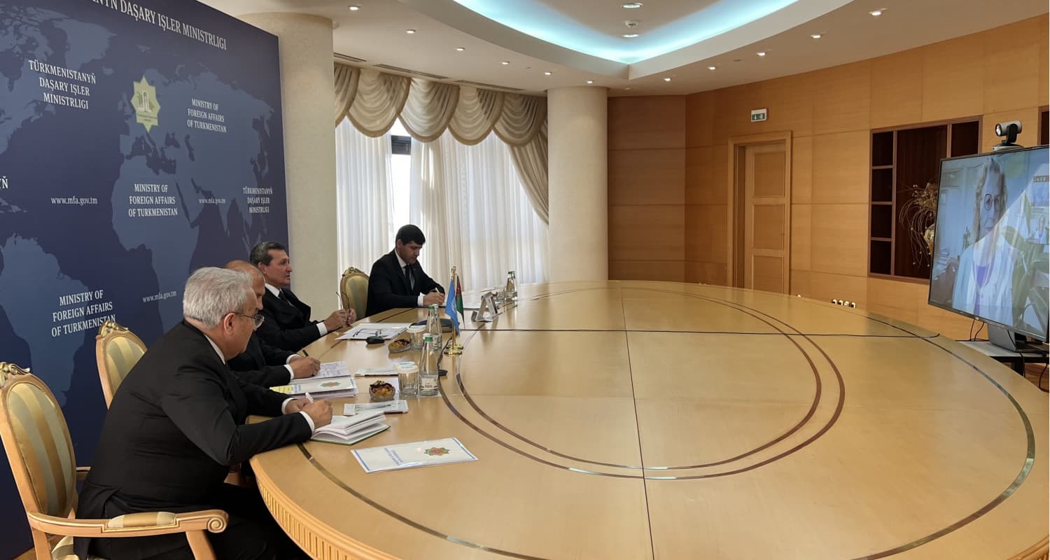Türkmenistanyň Daşary işler ministrliginde UNEP bilen özara gatnaşyklar ara alyp maslahatlaşyldy