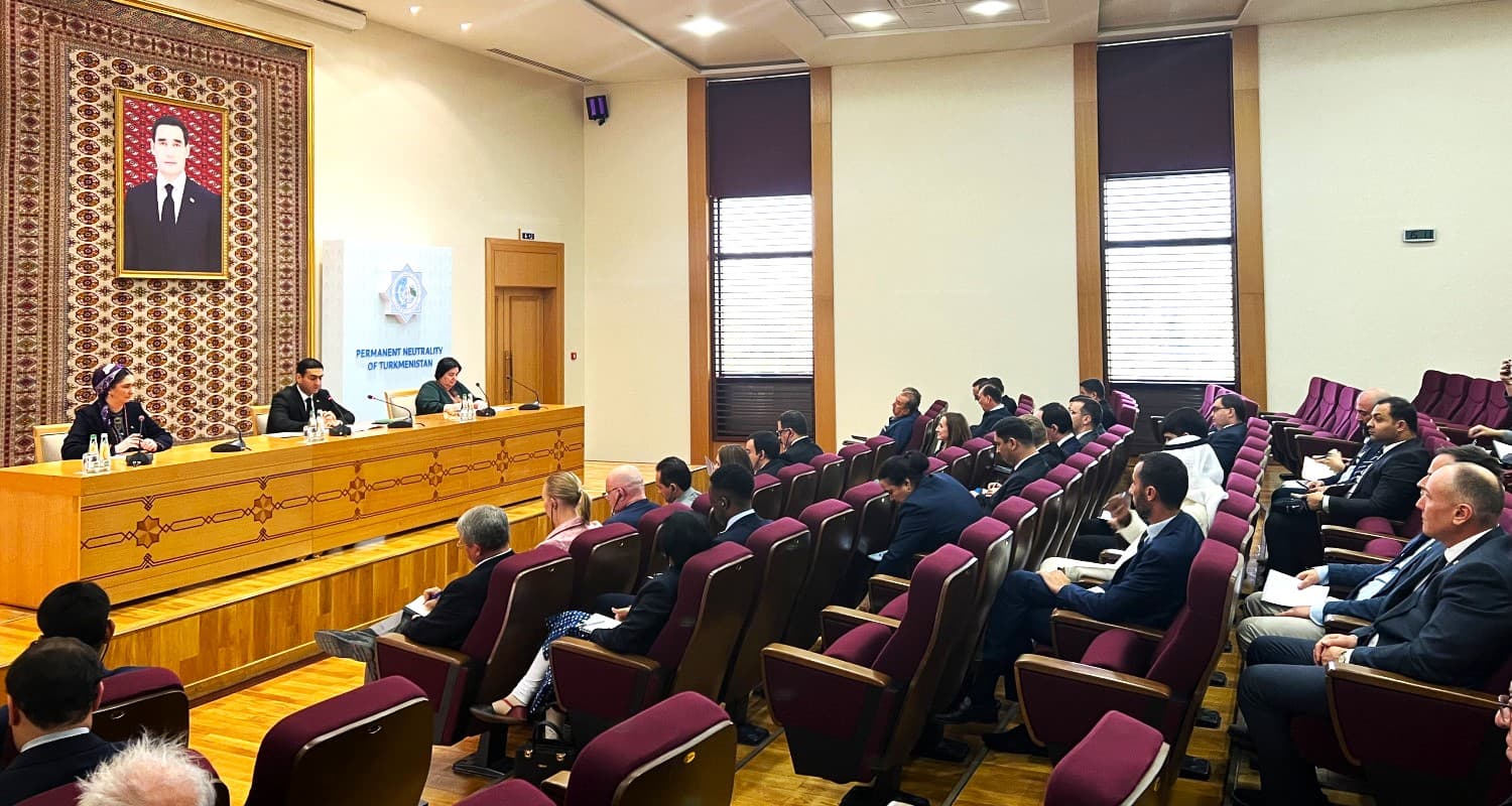 BMG-niň Adam hukuklary baradaky geňeşiniň Köpugurly döwürleýin syny boýunça Iş toparynyň 44-nji mejlisiniň netijeleri boýunça brifing geçirildi