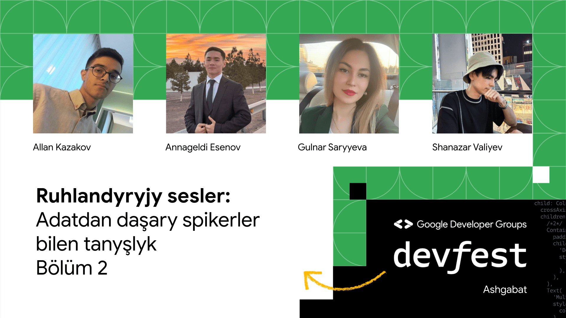 devfest23-spikerler-bilen-tanyslyk-2-nji-sanaw