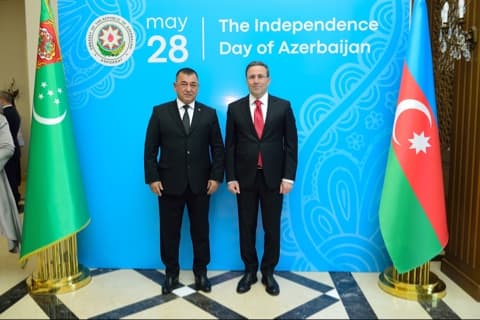 An official reception was held at the Embassy of the Republic of Azerbaijan in Turkmenistan on May 28 – Independence Day.