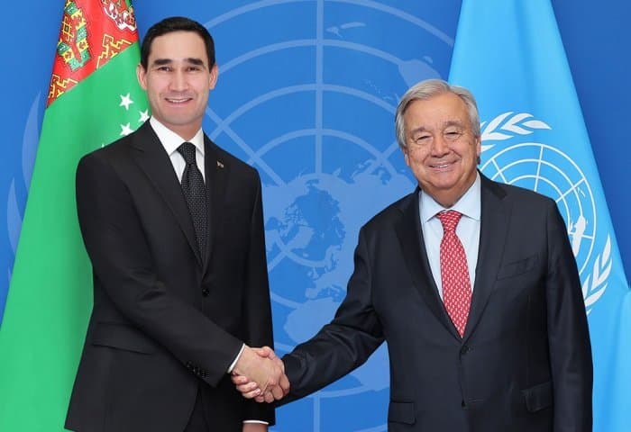 president-turkmenistan-congratulated-un-secretary-general-organizations-80th-anniversary