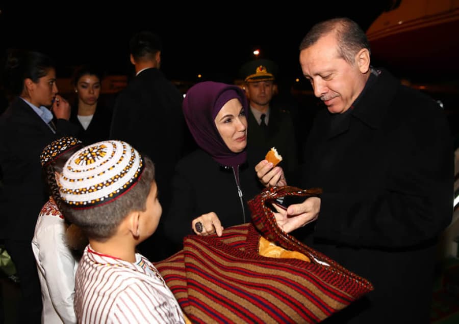 president-turkiye-recep-tayyip-erdogan-arrived-ashgabat