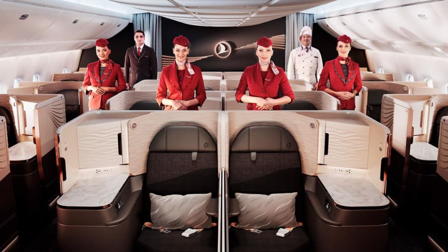 Авиакомпания Turkish Airlines объявила о запуске услуги Business Upgrade на направлениях Ашхабад – Стамбул и Стамбул – Ашхабад. Акция действует в период с 25 декабря 2025 года по 8 января 2026 года