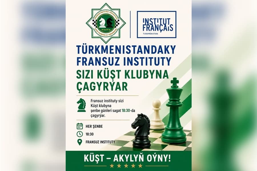 Chess for everyone: French Institute in Ashgabat opens a free club