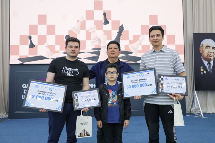 Turkmen Grandmaster Saparmurat Atabayev Took 3rd Place at Karshi Open-2026