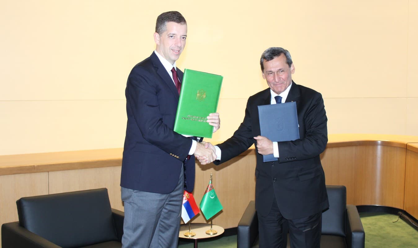 Foreign Ministers of Turkmenistan and Serbia held talks