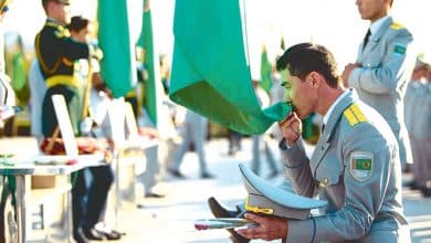 Serdar Berdimuhamedov sent a congratulatory message to the military and law enforcement officers of Turkmenistan
