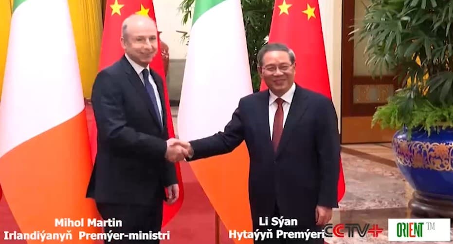 Chinese premier holds talks with Irish leader on strengthening bilateral cooperation