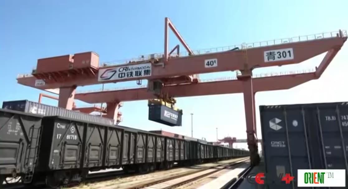 SCO demonstration area in coastal Qingdao reports expanding Europe-bound freight train services in 2025