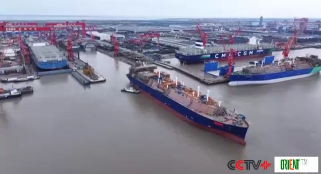 China to deliver world-leading LNG carrier Tianshan with green propulsion
