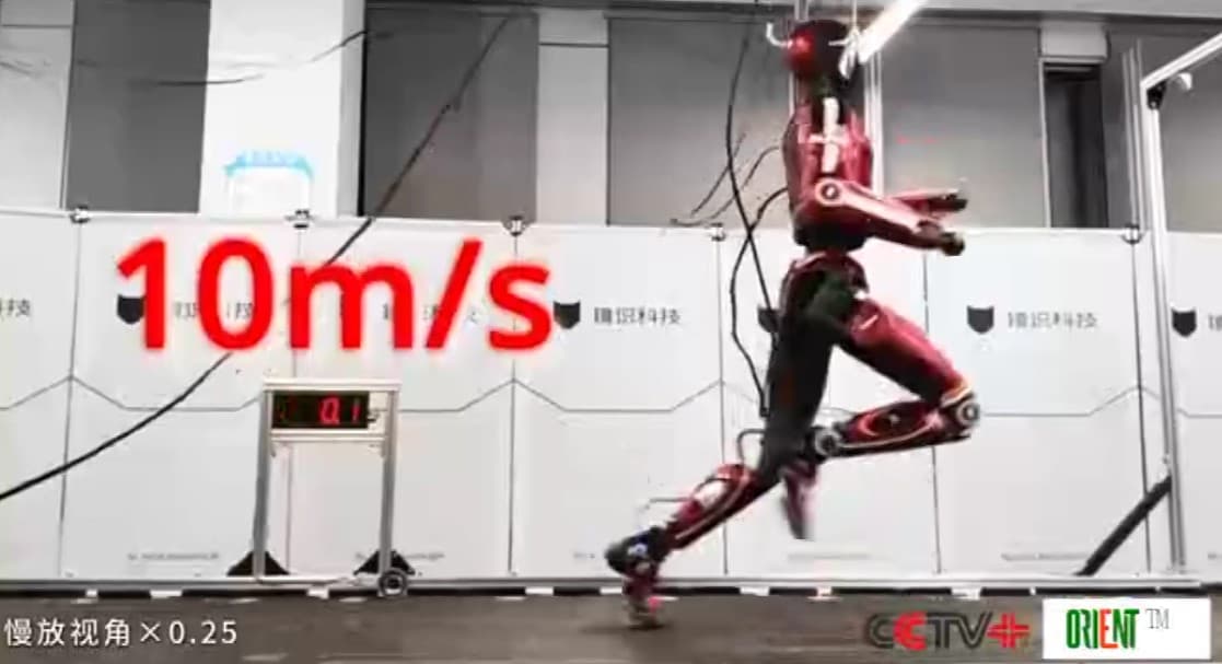 Hytaý topary sekuntda 10 metr tizlige çenli ylgap bilýän adam şekilli robotyny tanyşdyrdy