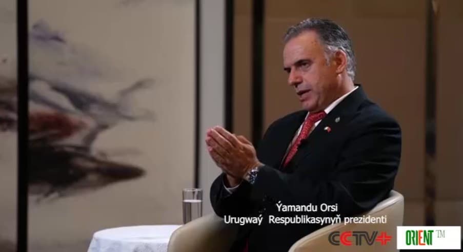 Uruguayan president praises Xi's visionary leadership, humanitarian spirit