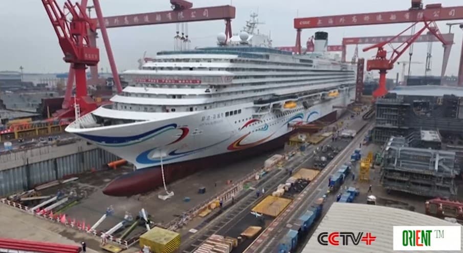 China's 2nd sea-going cruise ship set to undock