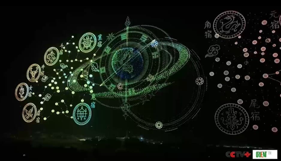 33,615 Drones Lit Up the Sky Over Dujiangyan. China Set Two Guinness World Records: The Largest Simultaneous Drone Flight and the Largest Aerial Composition