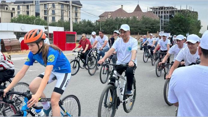  A Bicycle Ride Held in Bishkek on the Occasion of World Bicycle Day