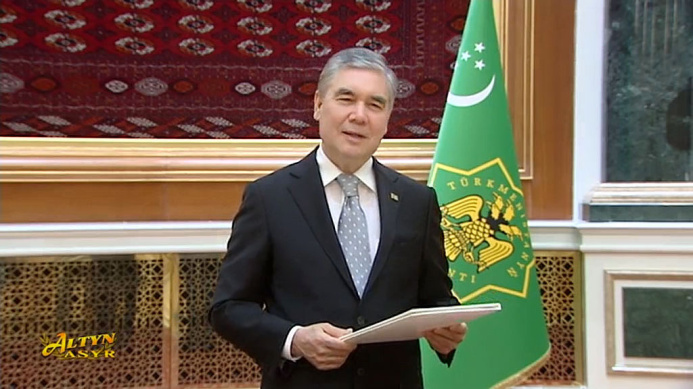  Gurbanguly Berdimuhamedov awarded for his contribution to the diplomacy of Turkmenistan
