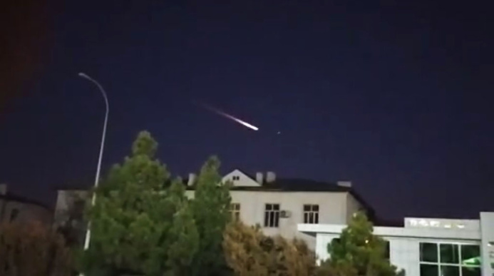  Момент сближения с Землей космических туристов попал на видео балканабатцев