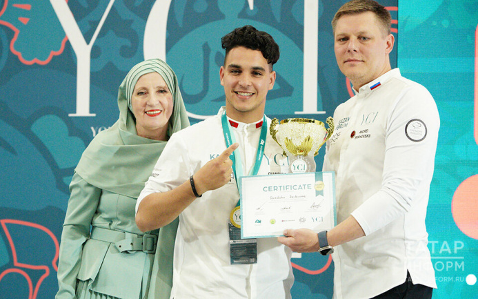  The representative of Morocco received the Grand Prix of the Yunus Ahmetzyanov Young Chefs Competition