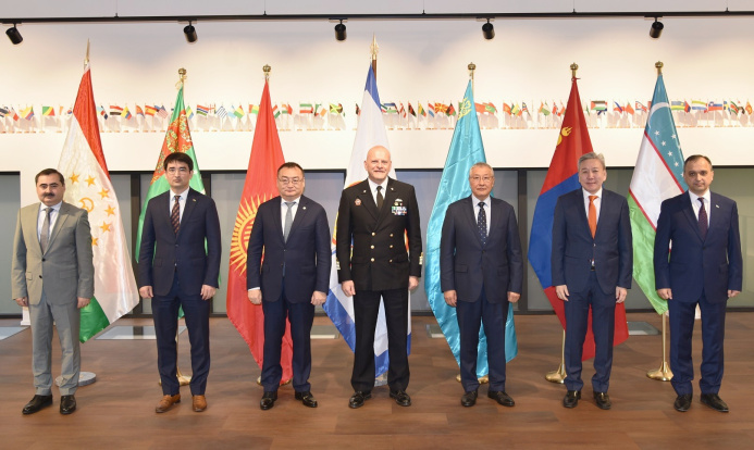  Ambassadors of Central Asian countries met with CISM Secretary General in Brussels