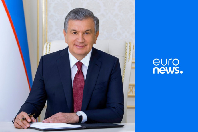  Интервью Президента Узбекистана «Euronews» в преддверии первого саммита «Центральная Азия - Европейский Союз» в Самарканде