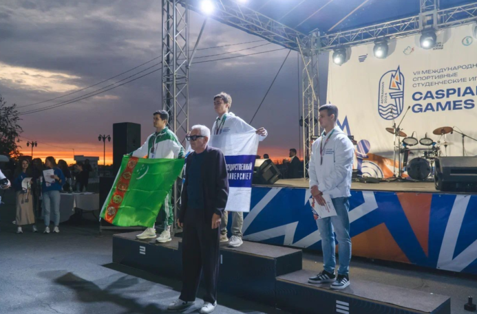  The team from Turkmenistan won 7 medals at the Universiade of Caspian Countries