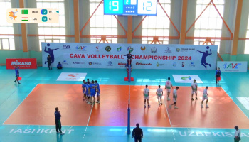 Turkmenistan volleyball team secures third consecutive victory at CAVA-2024 championship