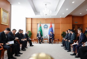 President Serdar Berdimuhamedov met with the Speaker of the Parliament of Mongolia