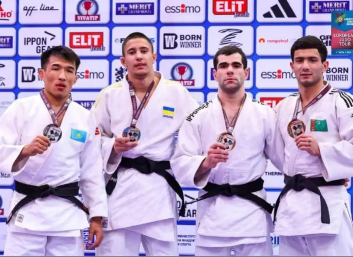  The Turkmen judoka (judo fighter)  became the bronze medalist of the European Open Championship