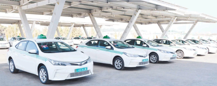  "Online Taxi" service commences 24/7 operations in Turkmenabat