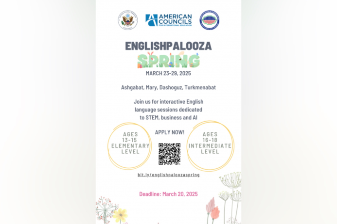  Registration opens for EnglishPalooza program for Turkmenistan students