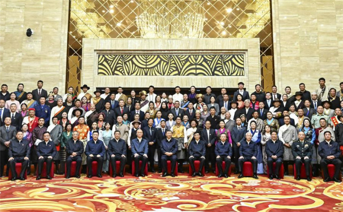  Xi Jinping Meets Representatives of Various Ethnic Groups and Social Sectors in Tibet