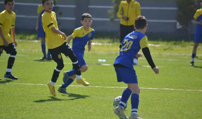  Young Turkmen football players take part in an international tournament