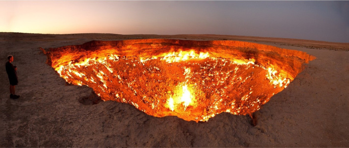  Способ сокращения выбросов метана из кратера Дарваза, предложенный туркменскими учёными, получил практическое подтверждение