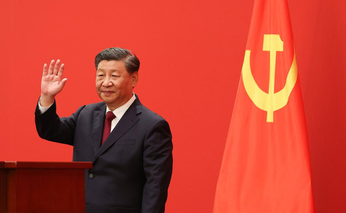  Serdar Berdimuhamedov and Gurbanguly Berdimuhammedov congratulated Xi Jinping on his re-election