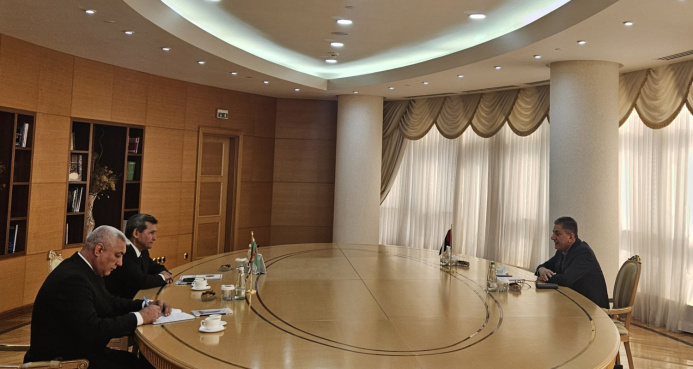 Meeting of the Minister of foreign affairs of Turkmenistan with the Ambassador of the State of Palestine