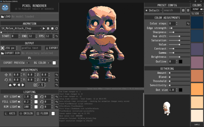  Godot Pixel Renderer: новый инструмент для создания Pixel Art из 3D-моделей