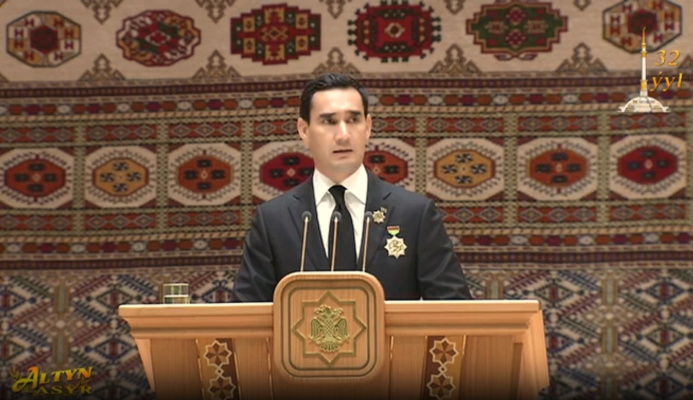  President Serdar Berdimuhamedov was awarded the title of Hero of Turkmenistan