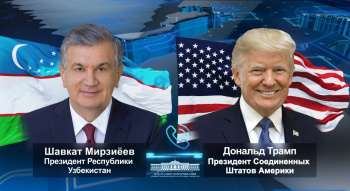 Мирзиёев и Трамп обменялись мнениями по диалогу Центральной Азии и США в формате С5+1