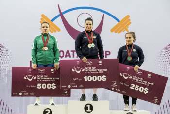 Anamdzhan Rustamova - silver medalist of the Grand Prix weightlifting tournament in Doha