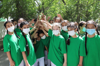 UNDP and partners organize "Green Games" among schoolchildren as part of efforts to combat plastic pollution