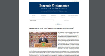 Article in Italian newspaper highlights the "International Year of Peace and Trust"