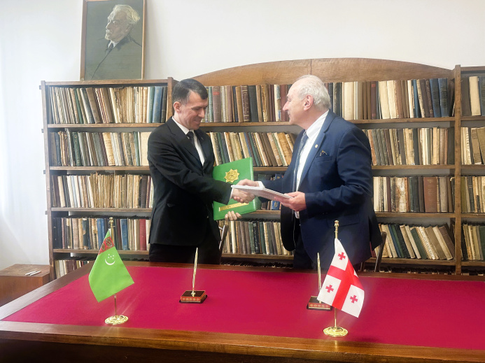  A solemn ceremony of signing a Memorandum of Understanding on Scientific cooperationwas held in Georgia