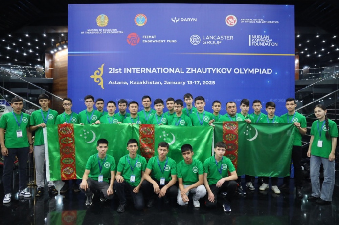  Turkmen students achieve success at the XXI International Zhautykov Olympiad in Mathematics, Physics, and Informatics