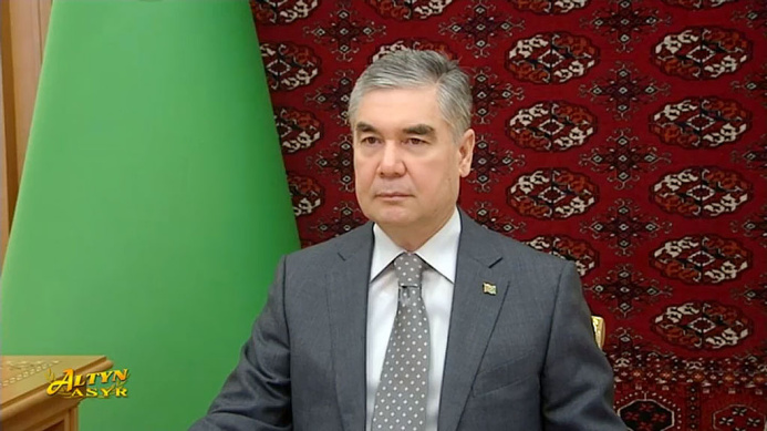  President of Turkmenistan on transport, energy, and security