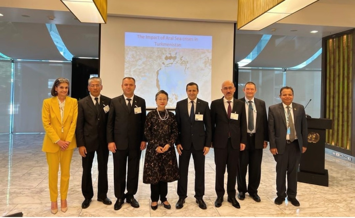  Туркменская делегация выступила в рамках сессии ЭСКАТО с презентацией об Аральской проблематике