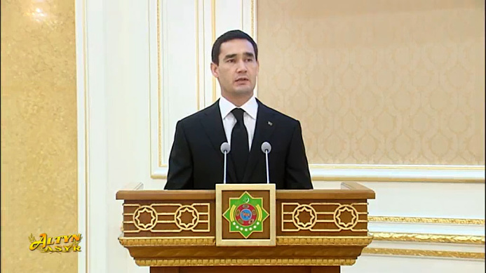  Избранный президент Туркменистана обратился к согражданам