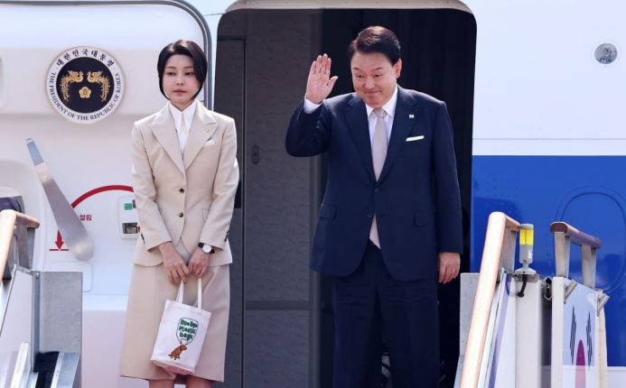  Президент Республики Корея Юн Сок Ёль прибыл в Туркменистан c двухдневным государственным визитом