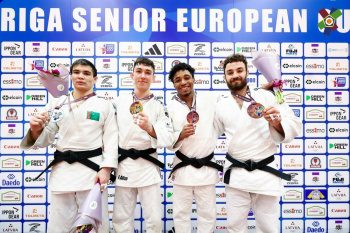 Turkmen judoka-silver medalist of the international tournament in Riga