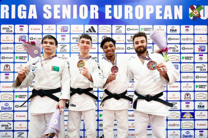  Turkmen judoka-silver medalist of the international tournament in Riga